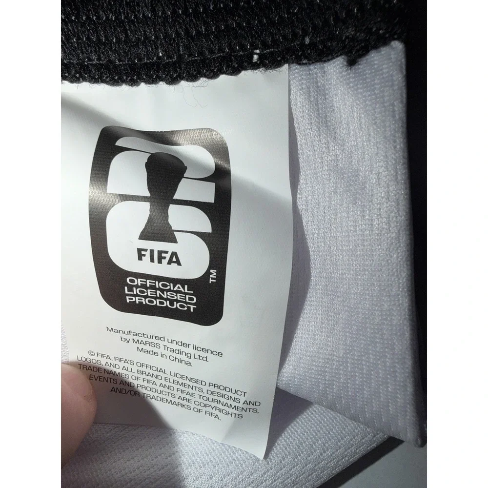 FIFA World Cup 2026 Scarf White Black Fringe CAN MEX USA Soccer Memorabilia NWT